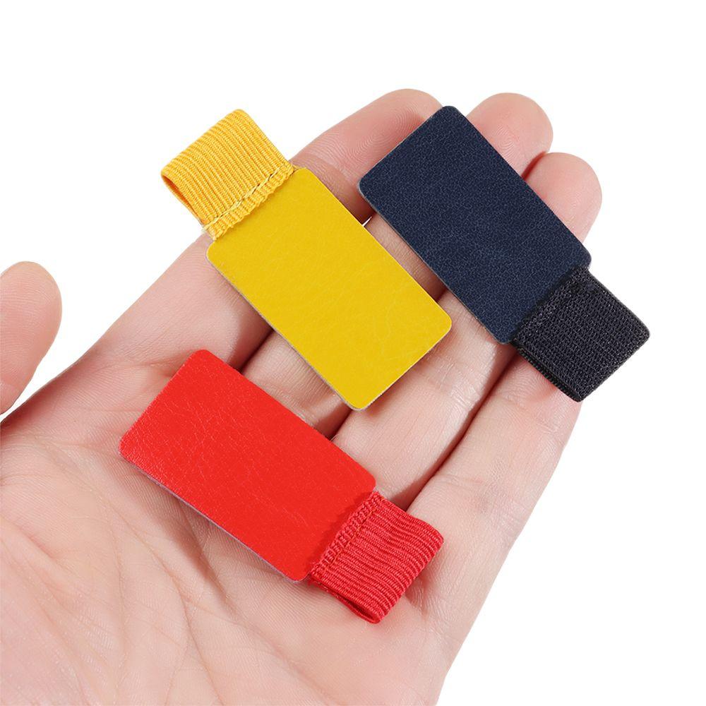 Multicolor Self-adhesive Pen Clips Elastic Loop Leather Pencil Holder Organizer Office Stationery Lightweight Notebook Accessories