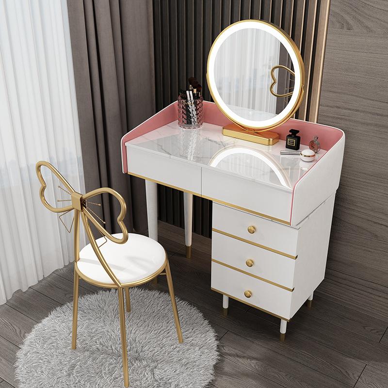 The Nordic Dresser Small Family Model Bedroom Contemporary Contracted with Lamp Light Decoration Lacquer That Bake Makeup Table