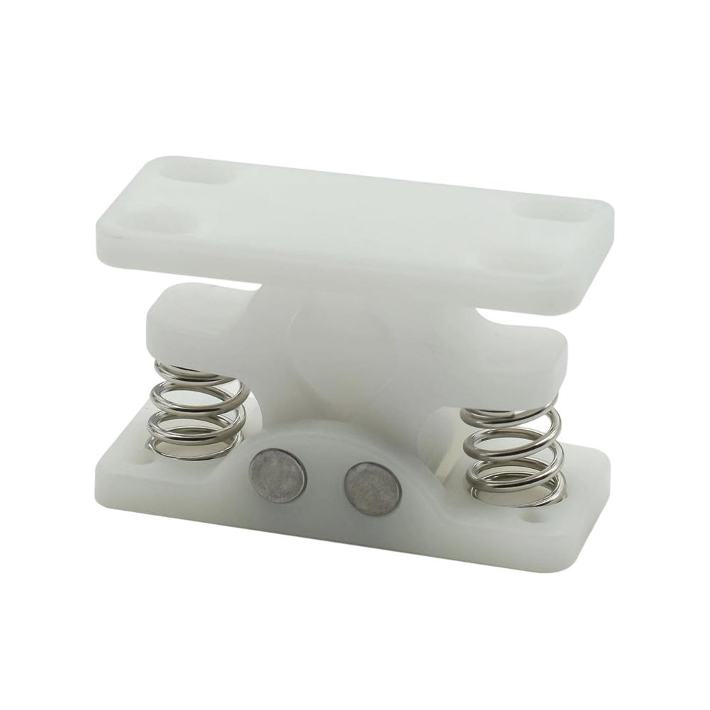 Double Roller Catch Door Lock Clamp with Spring Loaded Stop for Reliable Security in Camper Boat and Caravan Doors 1pc