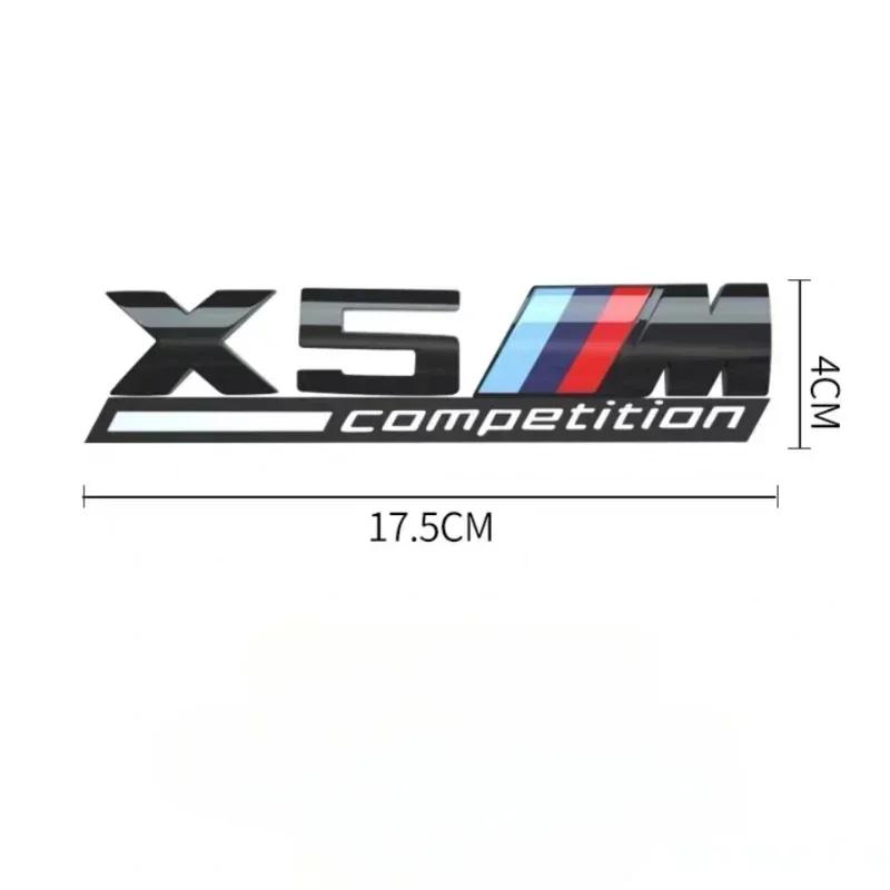 3D ABS suitable for BMW tail badge M1 M2 M3 M4 M5 M6 M7 rear digital side car logo x1x3x4x5x6 Sport M Competition black sticker