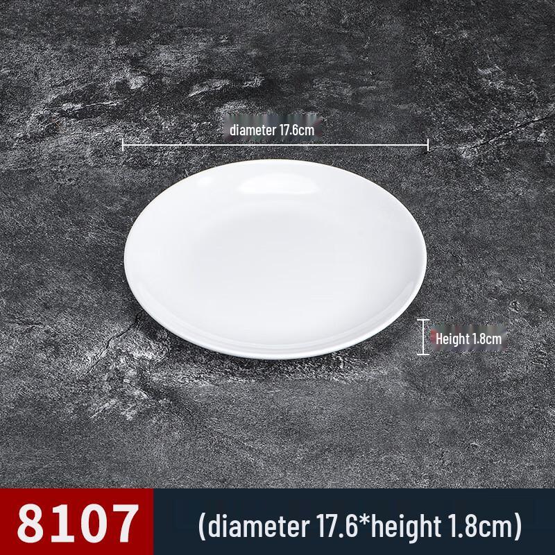 Shengjia Commercial Melamine Dinner Plates (10-Pack)
