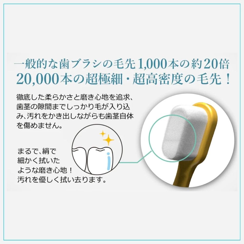 Zubní kartáček Dr for Dense Extra Fine Grade navržený a vytvořený sadou zubního kartáčku T's, Hedvábí, Dospělí, péče o zubní parodontální onemocnění parodontu.