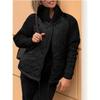2026 European & American Fashion Zipper Cardigan: Women's Cotton-Padded Long Sleeve Stand Collar Jacket
