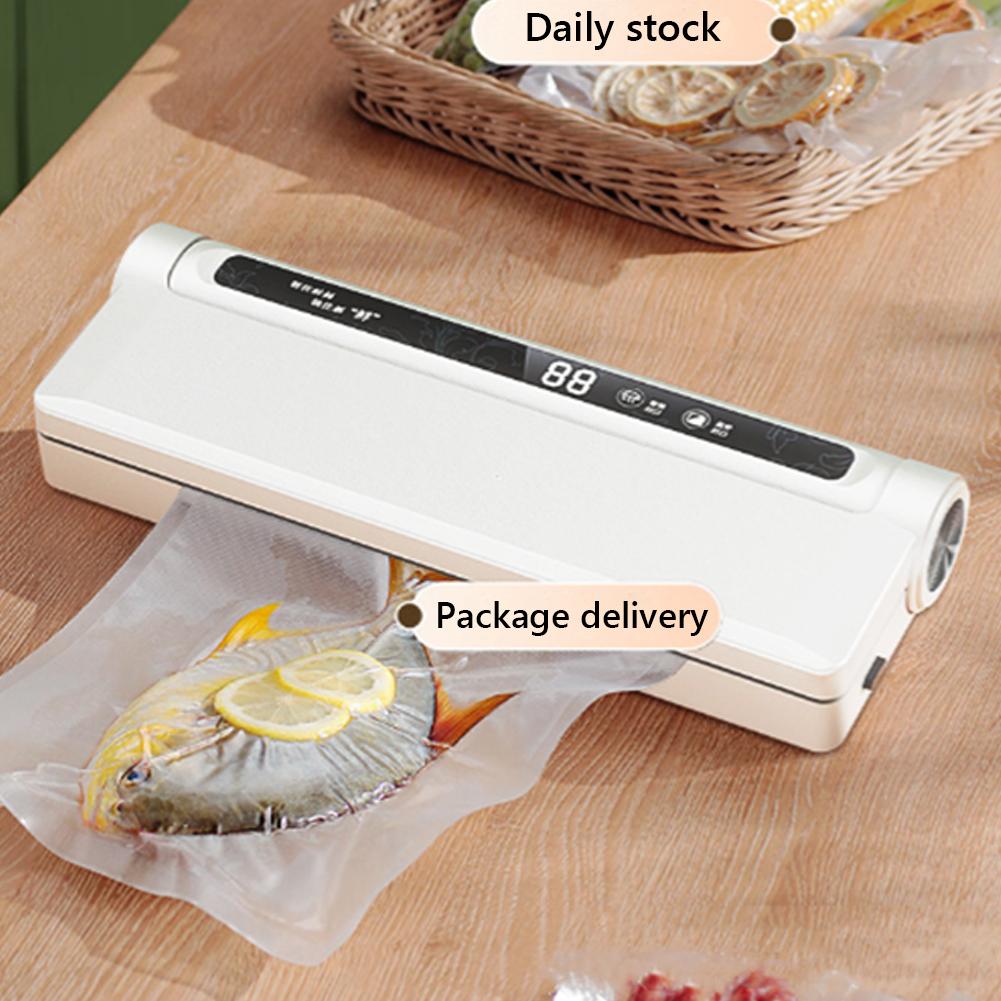 Food Vacuum Sealer Food Vacuum Sealer Machine One Click Intelligent Operation with 20 Bags Dry and Wet Sealer for Home Kitchen