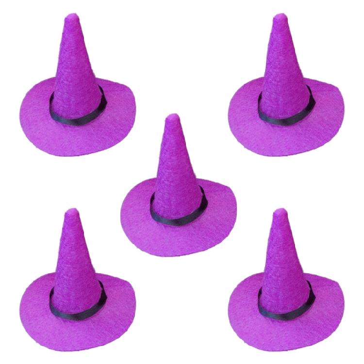 Kleine Hexenhüte für Bastelarbeiten Mini-Hexenhut-Dekoration Mini-Hexenhüte und Mini-Besen