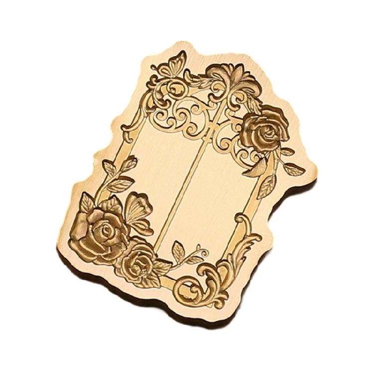 

Solid Brass Wax Seal Stamp Head Floral Pattern for Formal Invitations Handmade Greeting Cards