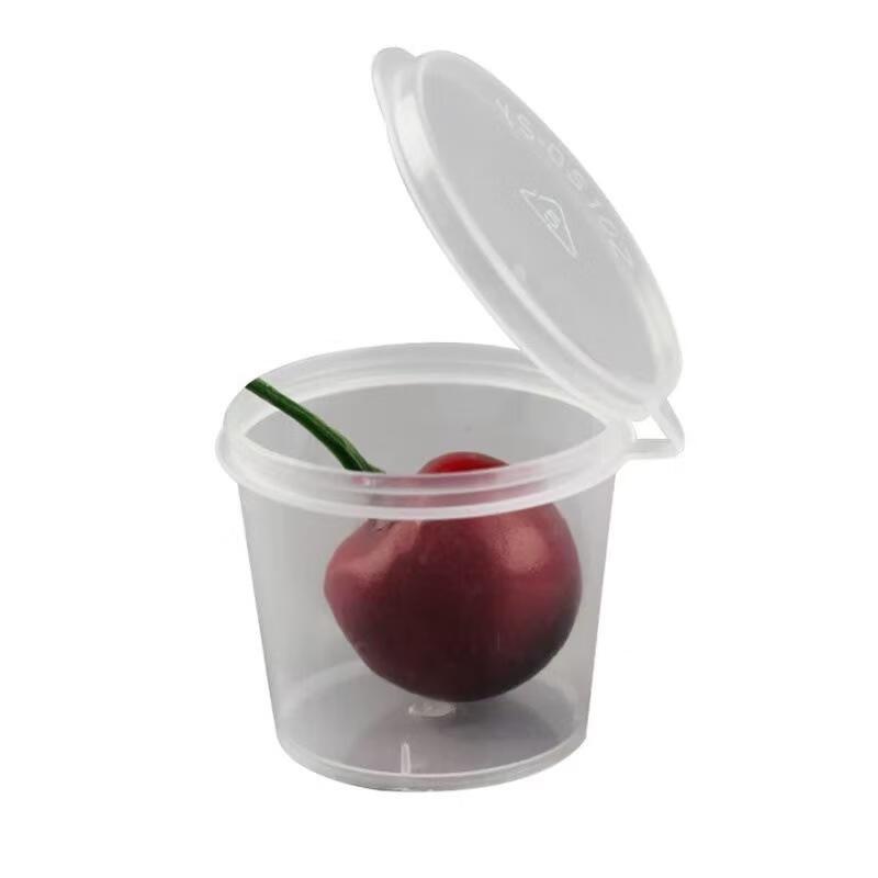 Disposable Clear Sauce Containers with Lids