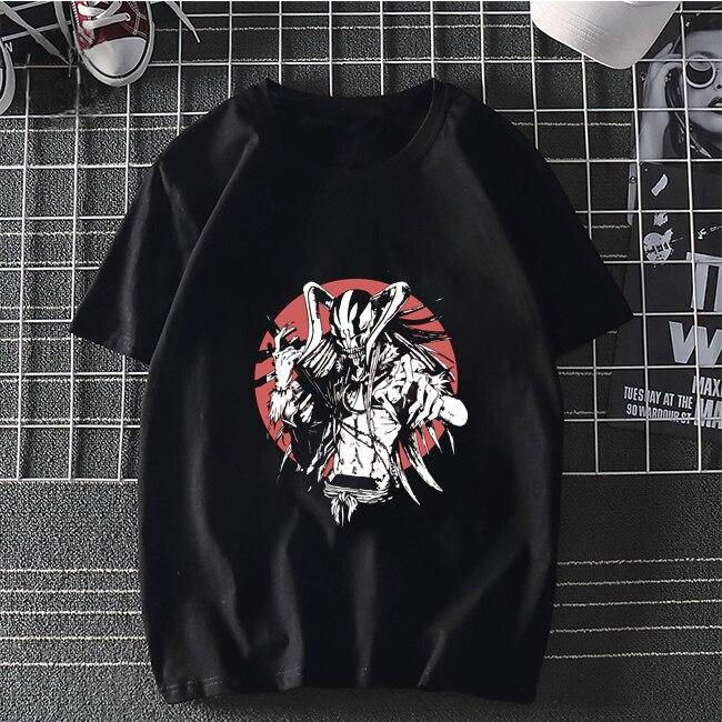 

Мужская футболка размера плюс BLEACH Kurosaki Ichigo Harajuku, крутые хлопковые футболки в стиле хип-хоп, повседневные забавные футболки