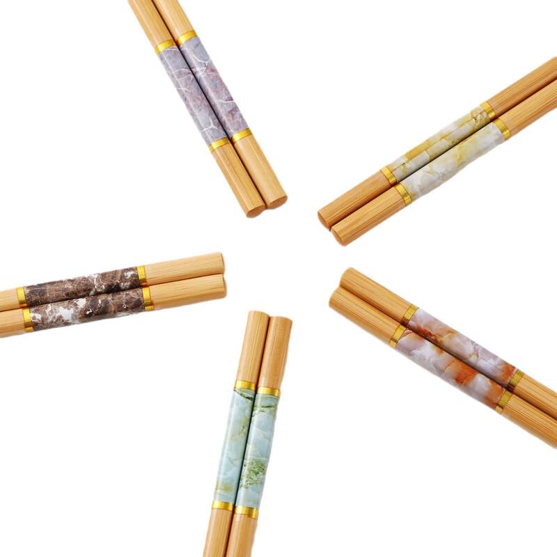 Pabei Marble Pattern Bamboo Chopsticks