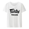 T-shirt Fairtex Thailandia Nera Casual Muay Thai Kickboxing Girocollo Larga Grafica Hipster Camicetta Moda Street Traspirante