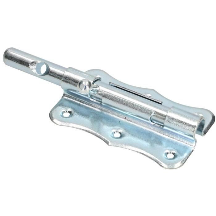 Verrou De Porte KOTARBAU Pêne Coulissant De Porte, De Meuble, Acier Robuste, Revêtement En Poudre, Montage Rapide, Argent, 120 Mm