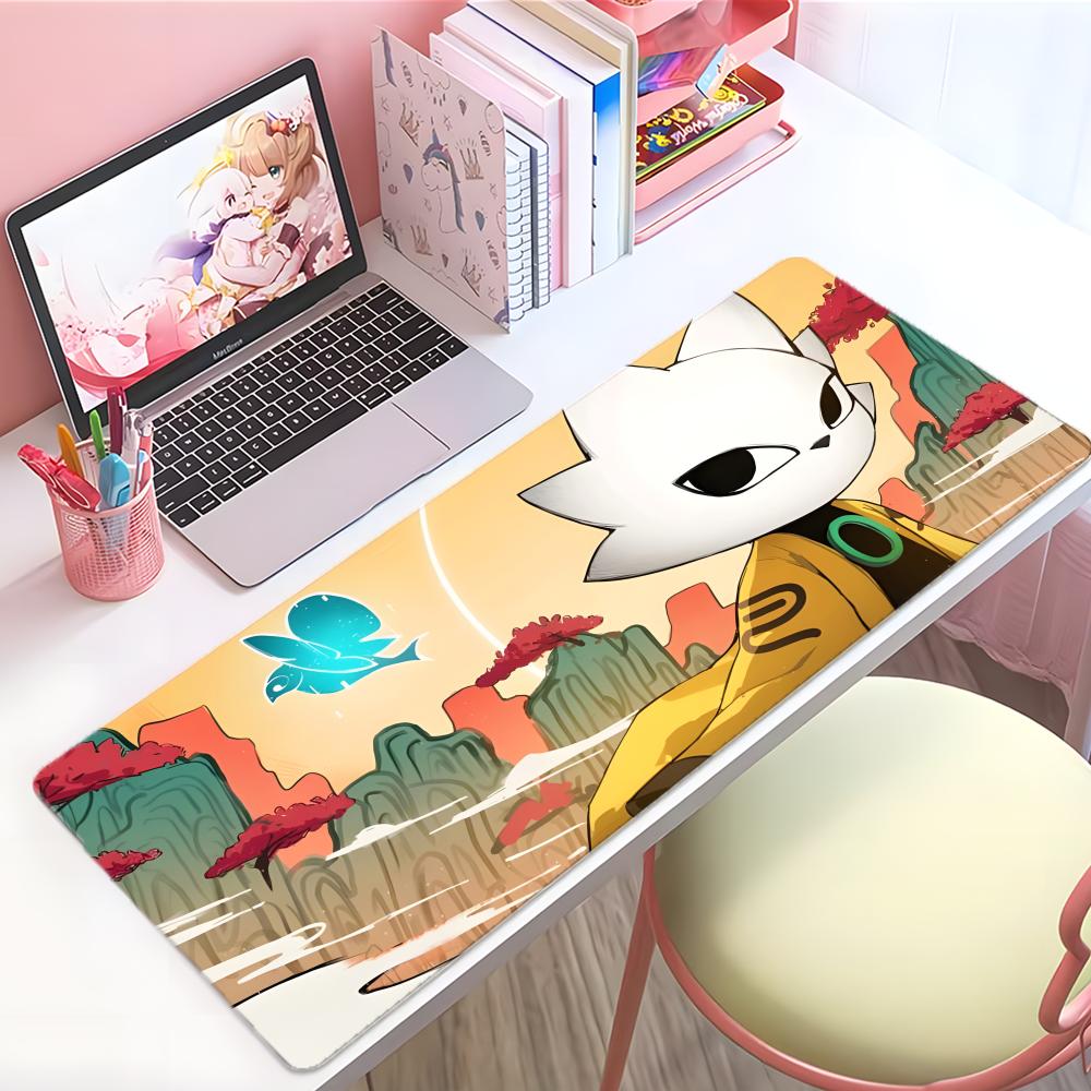 Game Mystical Nnine Sols Mouse Pad Large Thick Desk Pad Stitched Edges Gaming Mouse Mat For Pc