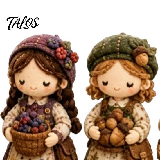 Craft Kit with Instructions Patchwork Girl DIY Kit, 3D Doll Sewing Set Pre-Cut for Teens Fabric Thread Needles, Cute Home Decor Handmade Gift
