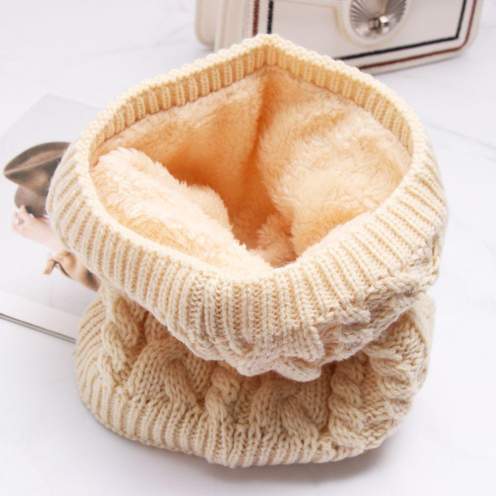 Cable Winter Warm Collar  Cowl Loop Snood Shawl Neck Warmer Circle Thicken Scarf Brushed Knit