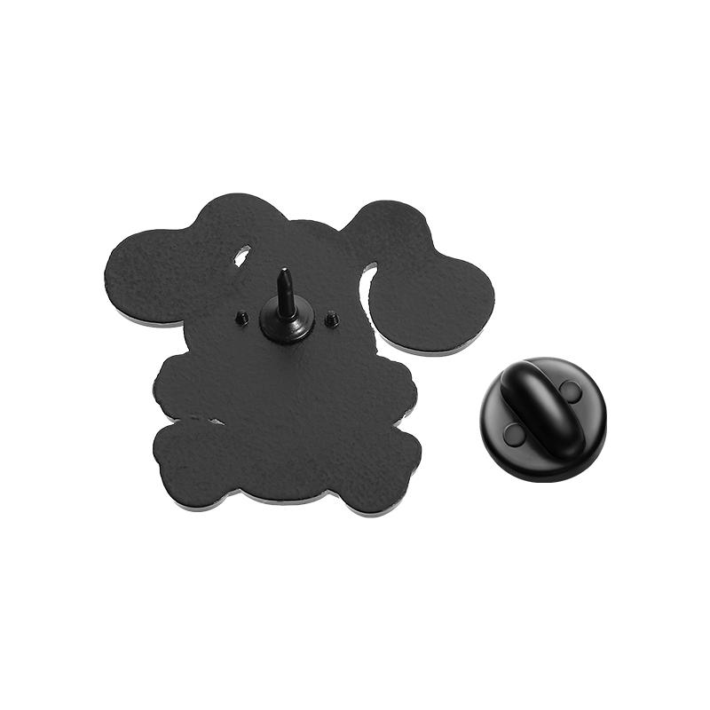Cute Dog Enamel Pins Custom Blue Feet Cartoon Animation Brooches Lapel Badges Clothes Animal Jewelry Gift for Kids Friends