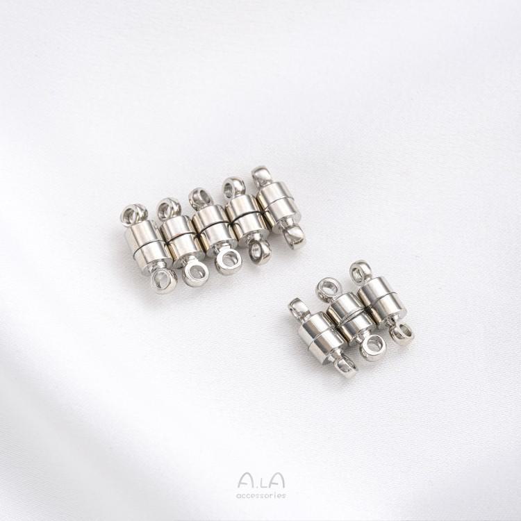 

Магнитный соединитель для ожерелий и браслетов из серебра 14 карат с покрытием, сохраняющим цвет, для самостоятельного изготовления украшений. 4mm 1 piece