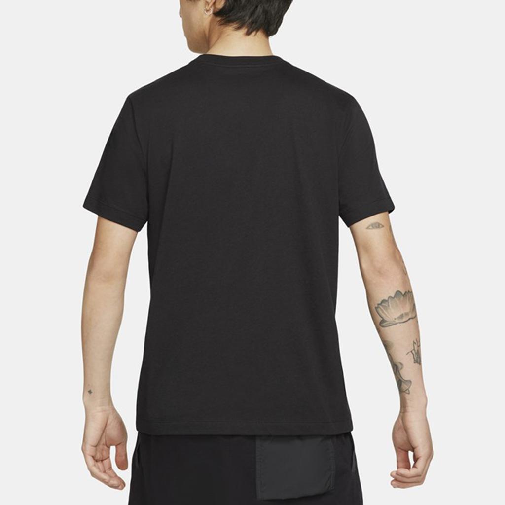 Men's Nike Nsw Tee 1 Food Shrimp Large Logo Printing Sports Short Sleeve Black T-Shirt DD1289-010