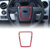 Steering Wheel Moulding Cover Trim Frame for Ford F150 2009-2014 Red Accessories