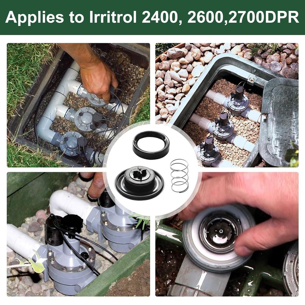 Diaphragm Assy 3/4" - 1" | 100236& Spring 2400 & 2600 Valves Diaphragm for Irritrol