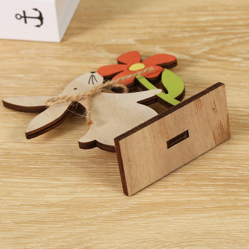 Easter Decoration Wooden Easter Bunny Decor Happy Easter Home Party Kids Gift Easter Decor Supplies