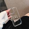 Transparent Mobile Phone Case For Iphone16Promax Rhinestone Rabbit Apple 15 Light Luxury Women'S 17 Case
