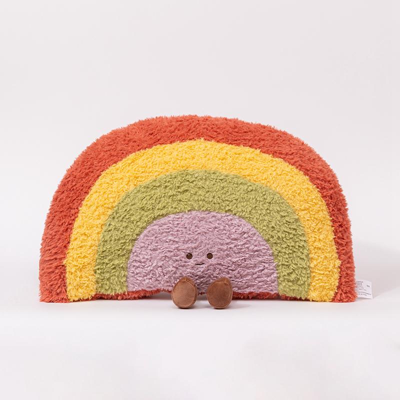 Jolie Poupée Peluche Ciel de Dessin Animé Oreiller Mignon Nuages Sombres Soleil Lune Étoiles Arc-en-ciel Jouet Décoration de Maison Cadeau Pour Garçons Et Filles about 40-45cm
