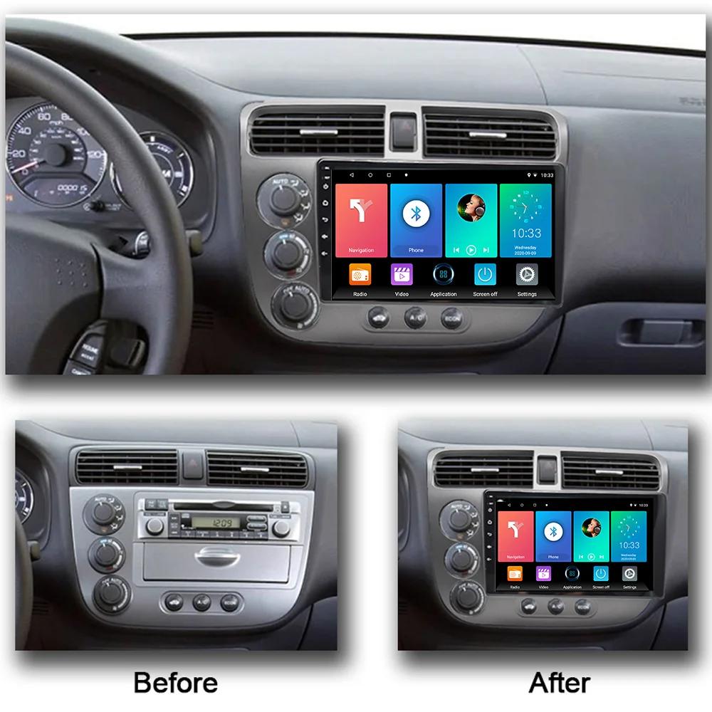 Android Car Radio For Honda Civic 2000-2006 Auto Stereo Multimedia Video Player Wireless Carplay GPS Navigation Autoradio WIFI