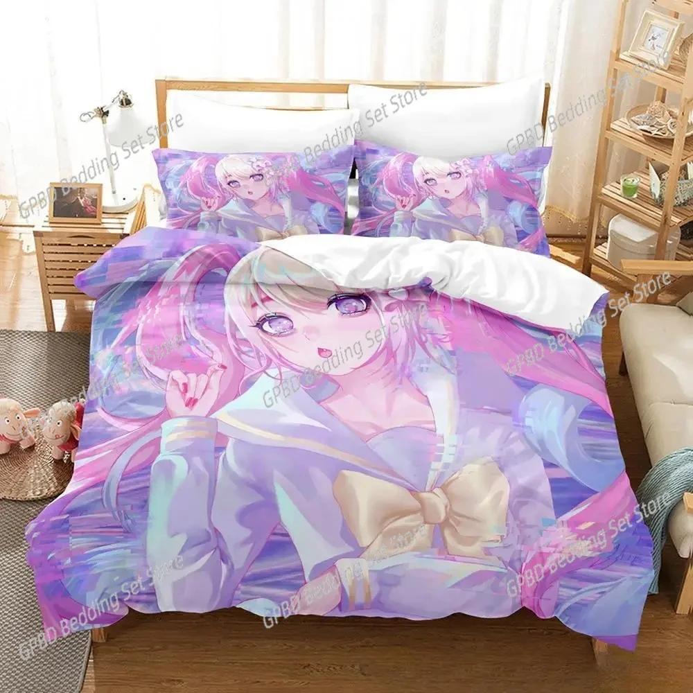 Comforter 3D Print Anime Kawaii Girls Needy Girl Overdose Bedding Set Bedroom Soft Modern S Comefortable
