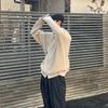 Men's 2024 Korean Style Double Zipper Hooded Knit Cardigan - Autumn/Winter Versatile Trendy Couple Style Sweater