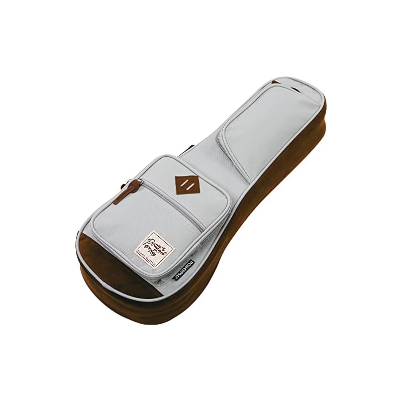 Ibanez Soprano Size Ukulele Case with Protective Cushioning, IUBS541-GY, Gray