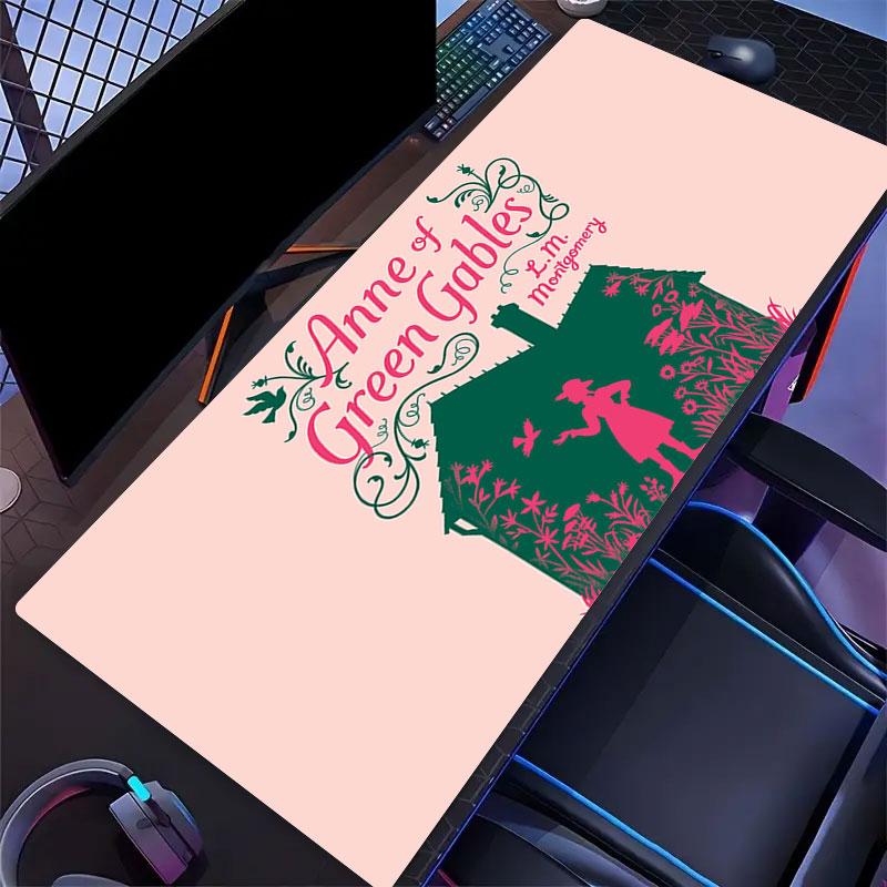 Anne Mouse Pad, Large Gaming Desk Mat, Non-slip XXL Mousepad for Laptop & Tablet, Mini PC Playmat with Stitched Edges