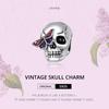 WOSTU 925 Sterling Silver Vintage Skull & Butterfly Charm Pendant Fit Original Bracelet Necklace For Women Jewelry