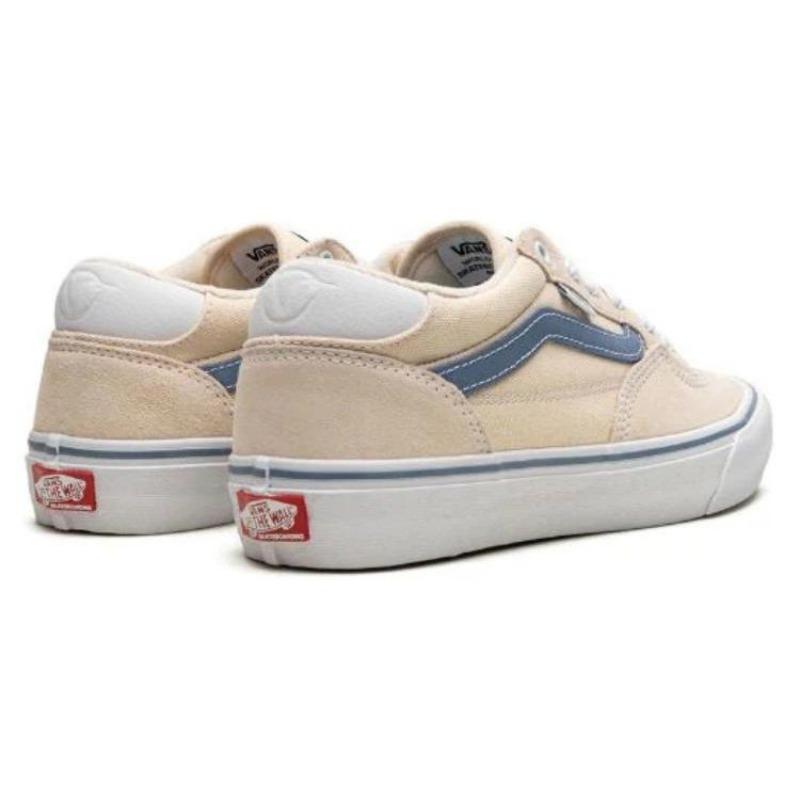 Vans Rowan Trendy Casual Low Top Unisex Skate Shoes Beige Blue VN0A5JICEFY