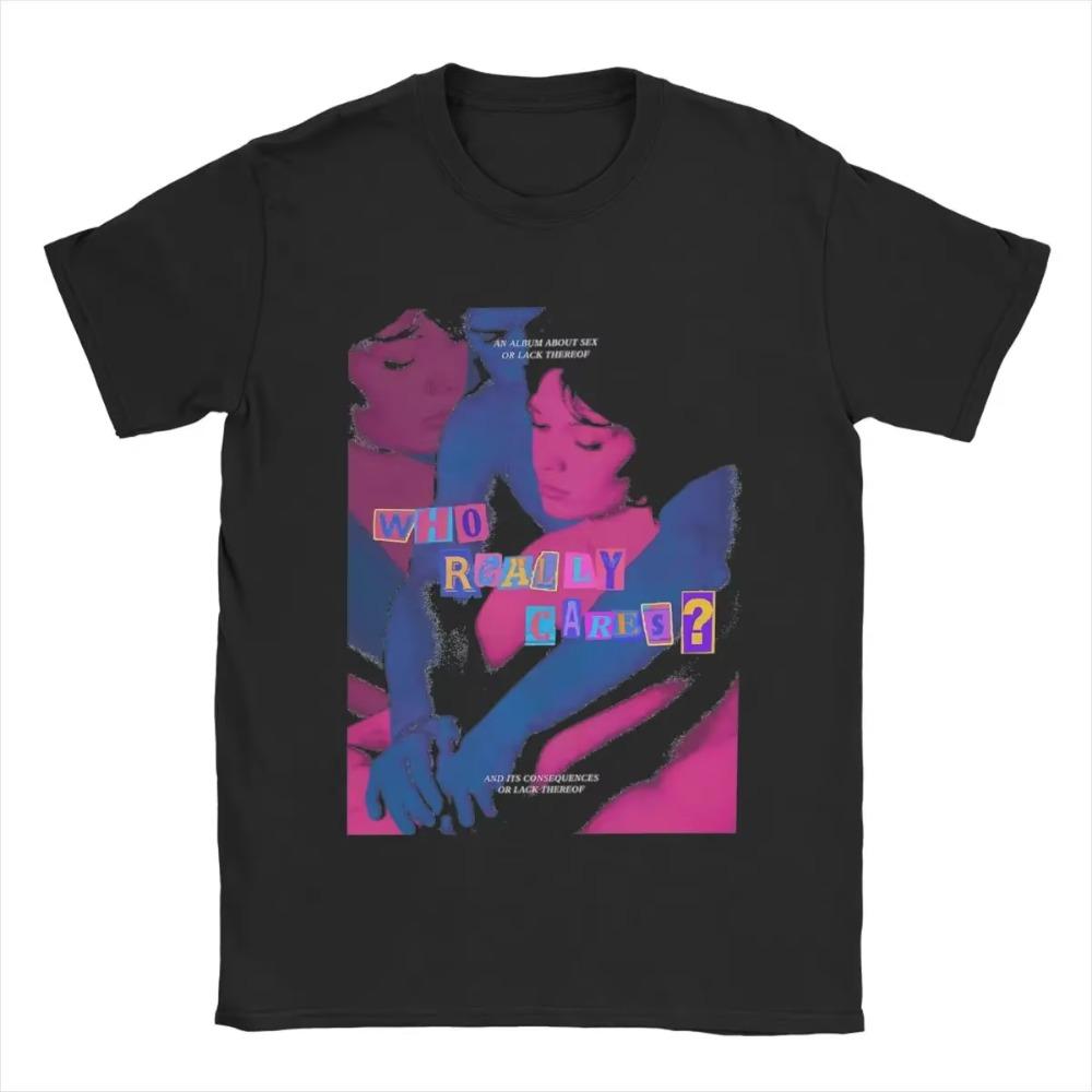 Vintage Tv Girl Retro Wave T-Shirt for Men Round Collar Cotton T Shirts Short Sleeve Tee Shirt Gift Idea Clothing