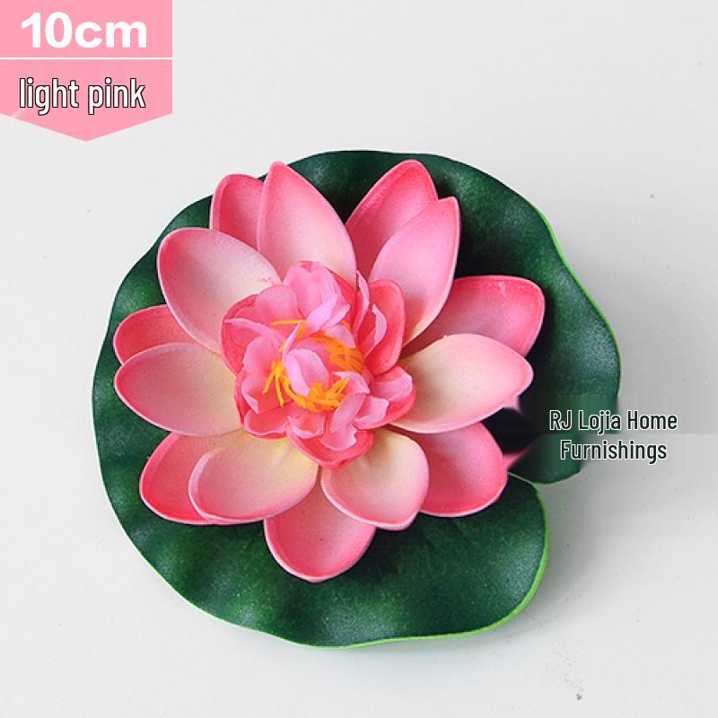 Artificial Lotus Leaf Water Lily for Pond, Fish Tank Decoration, Landscaping, or Buddha Ornaments