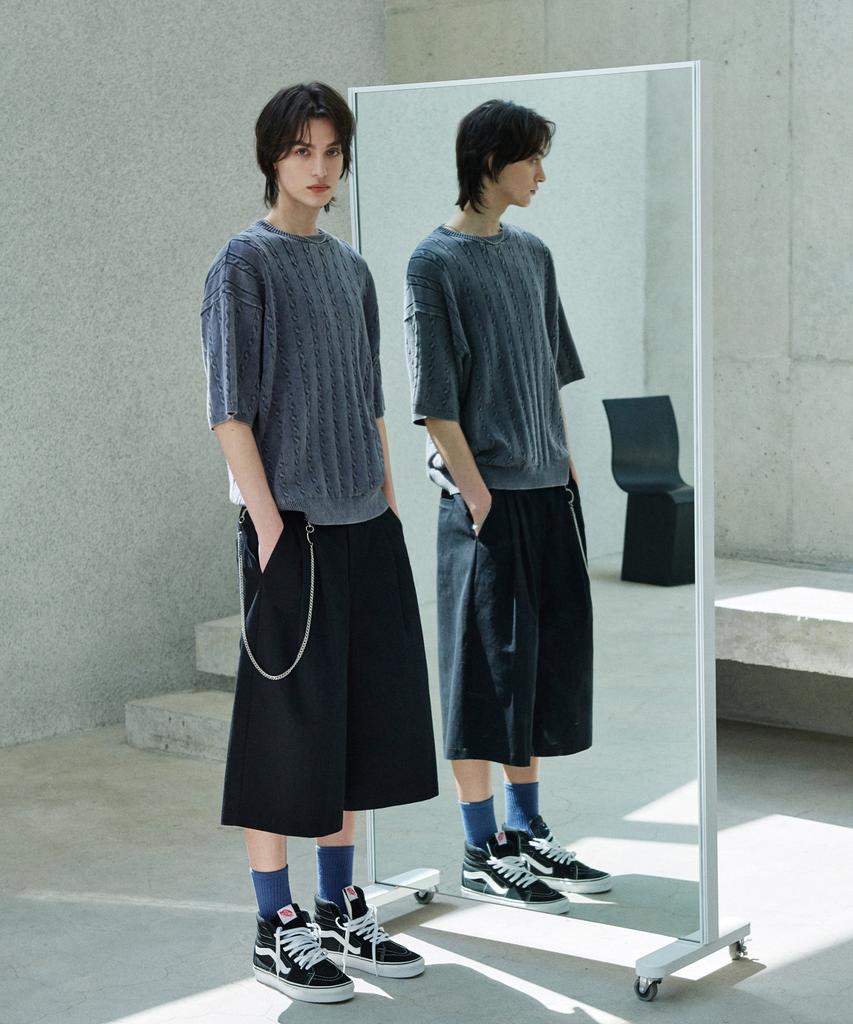 GLW Cotton Bermuda Pants Black