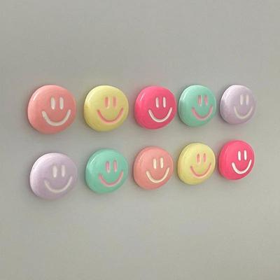 5PCS Cartoon Smiling Face Refrigerator Magnets Suitable for Kitchen and Office Whiteboards Kitchen Decoration and Home Decor