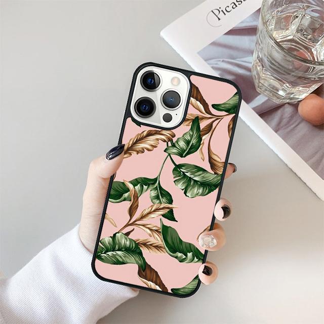 Tropical leaves Banana Leaf Phone Case For iPhone 17 Air 15 16 Cover  14 13 11 12 Pro Max Max Plus Back Cover