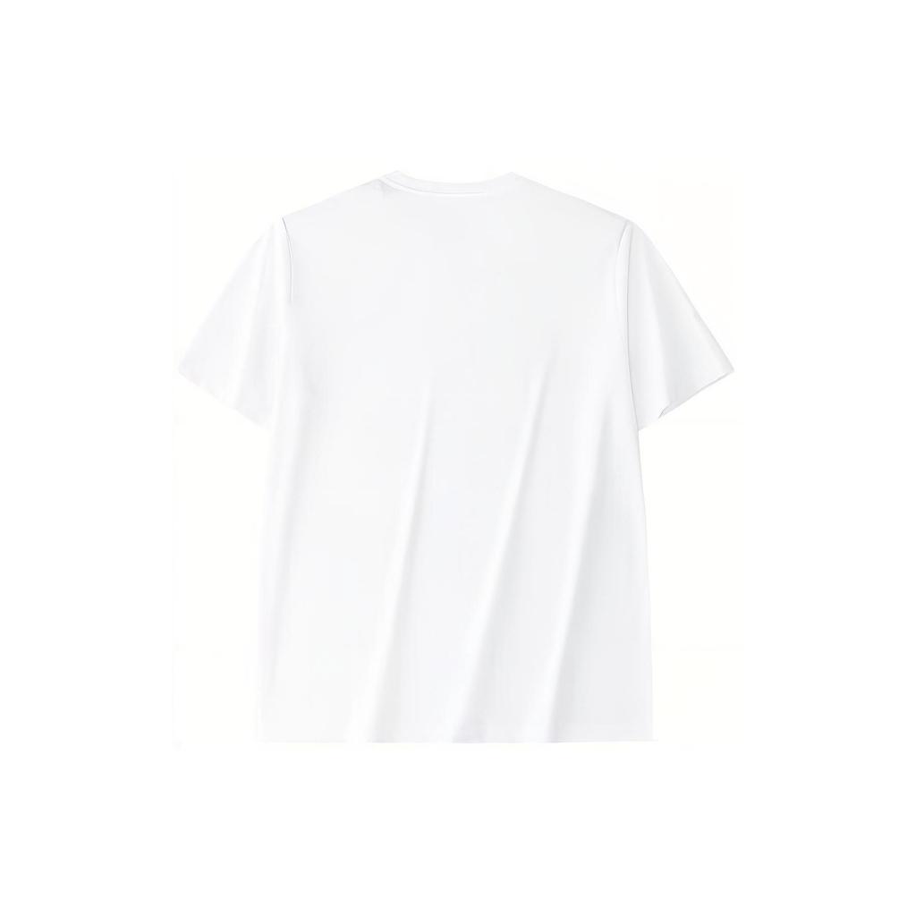 Anta Lifestyle Series Letter Round Neck Loose Short Sleeve T-Shirt Men T-Shirts Snow-White 152428104-1