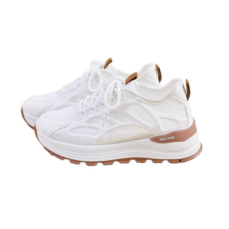 Student dad shoes women's new summer breathable mesh versatile thick-soled lightweight casual sports net shoes