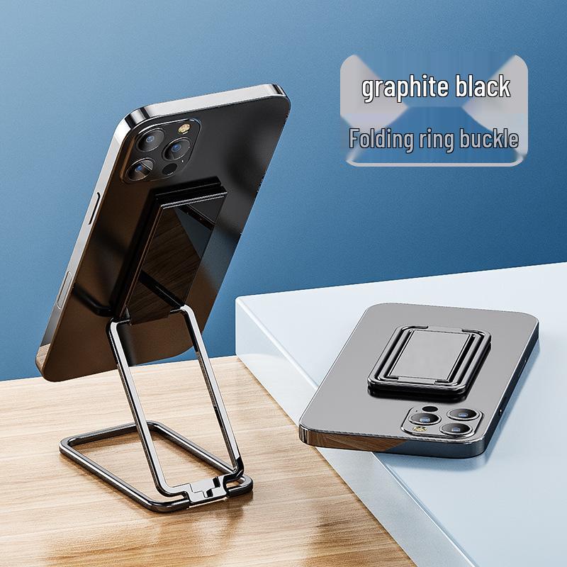 Supporto ad Anello Pieghevole Multilingue per Telefono Cellulare con Magnete, Supporto per Auto e Funzione Stand
