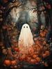 5D DIY Diamond Painting Cross Stitch Ghost Haunted Mountain Manor Dark Academy Gothic Halloween Ghost Cute Home Room Decor