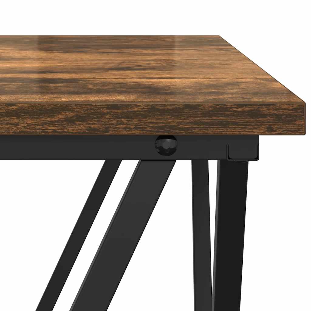 Side Table Set 2 Pcs Smoked Oak