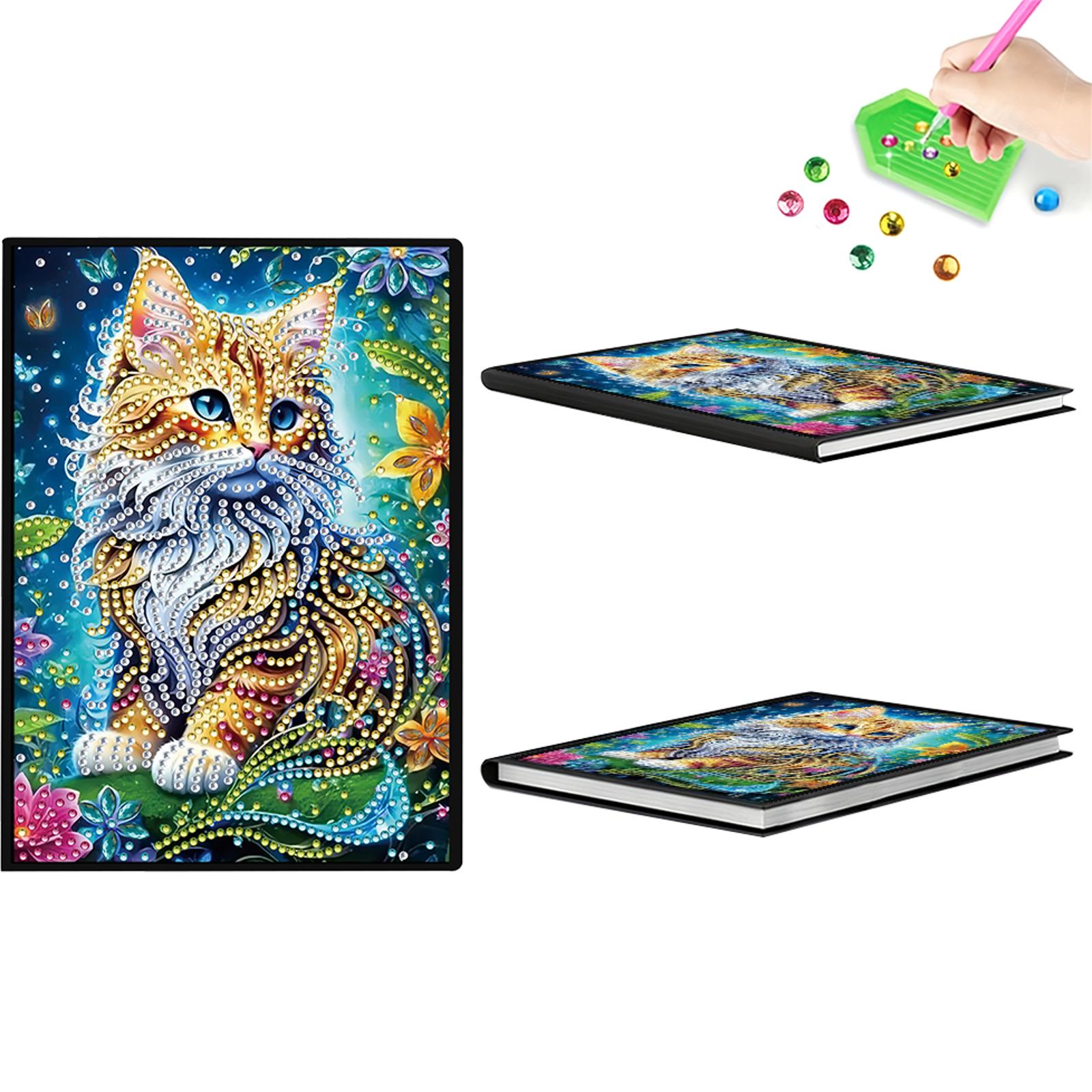 

50-Page A5 Size 5D DIY Diamond Art Painting Notebook Kit Diamond Painting Notebook Set for Birthdays Or Christmas Gifts