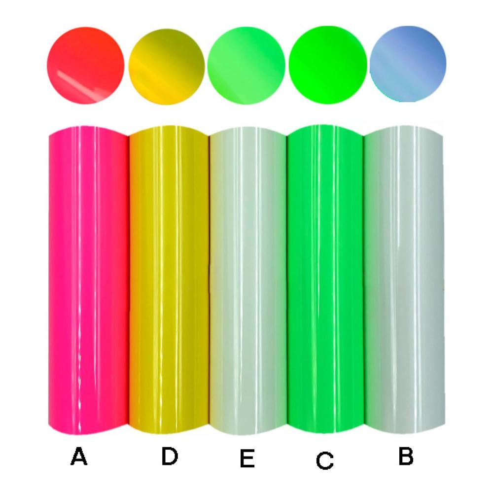 1 pc Glow in Dark Silhouette Garment Film DIY Iron On Luminous Vinyl Heat Thermal Transfer