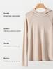 Women's Warm Ginger Velvet Hoodie: Versatile Spring/Autumn Solid Color Top