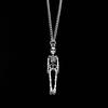 Personality Metal Skeleton Skull Necklace for Men Women Halloween Gift Necklace Party Jewelry