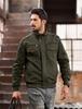 Winter Army American Casual OD Size M [TACVASEN] Men's Jacket, Fleece-lined, Warm, Insulating, Jacket, Style, Autumn/Winter Outerwear, Streetwear,