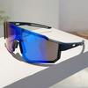 Ladies' Fashion Large Frame Gradient Color Lens Glasses - Lightweight Plastic Frame Anti Glare Coating, Casual Trendy Glasses