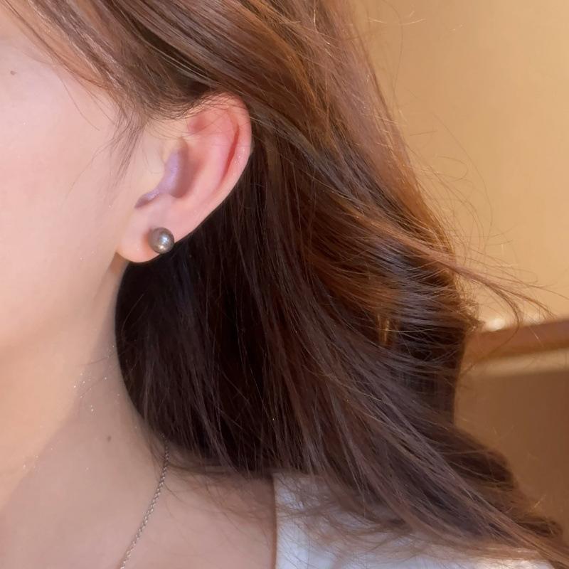 111 Silver Needle Tassel Wheat Ear Leaf Earrings Light Luxury Premium Sense Sparkling Earrings Women's Unique Temperament Earrings